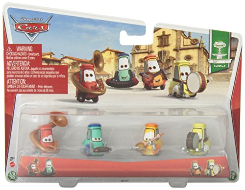 0746775187071 - DISNEY/PIXAR CARS FESTIVAL ITALIANO COLLECTION UNCLE TOPOLINO'S BAND 4-PACK 1:55 SCALE