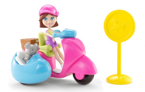 0746775229610 - POLLY POCKET Y6076 - SCOOTER - DOLL AND LITTLE DOG - POLLYVILLE