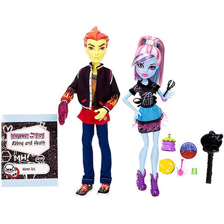 0746775265946 - MONSTER HIGH HOME ICK ABBEY BOMINABLE & HEATH BURNS 2-PACK
