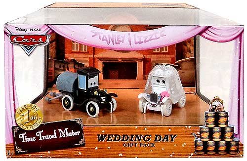 0746775275822 - DISNEY CARS TIME TRAVEL MATER STANLEY AND LIZZIE WEDDING DAY DIE-CAST SET - LIMITED THEME PARK EXCLUSIVE EDITION