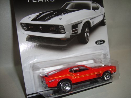 0746775304508 - HOT WHEELS MUSTANG 50 YEARS EXCLUSIVE RED 1971 FORD MUSTANG MACH 1 DIE-CAST