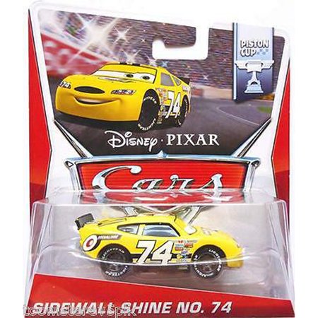 0746775344979 - DISNEY WORLD OF CARS, PISTON CUP DIE-CAST VEHICLE, SIDEWALL SHINE NO. 74 #15/16, 1:55 SCALE