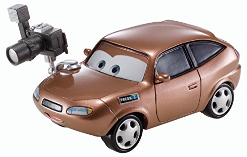 0746775348175 - DISNEY WORLD OF CARS, RSN (RACING SPORTS NETWORK) DIE-CAST VEHICLE, CORA COPPER #6/8, 1:55 SCALE