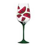 0746851666704 - WATERMELON HAND-PAINTED GLASS