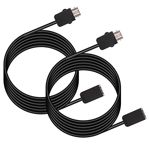 0746856464718 - KOOTEK 2 PACK 3M 10FT EXTENSION CABLE FOR NINTENDO NES CLASSIC MINI EDITION CONTROLLER, CORDS EXTENDER FOR WII REMOTE & WII NUNCHUCK CONTROLLER