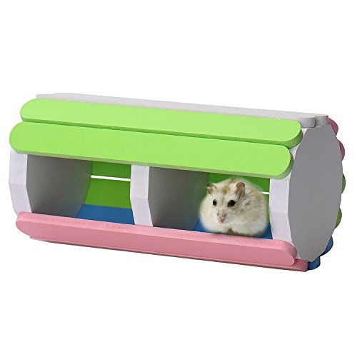 0747180595703 - PET TOYS SMALL ANIMALS PETS HAMSTER CAGE DOUBLE NEST FOR SLEEPING PLAYING