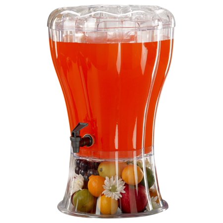 0747363000857 - BUDDEEZ UNBREAKABLE 3-1/2-GALLON BEVERAGE DISPENSER WITH REMOVABLE ICE-CONE