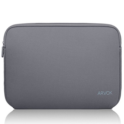 0747380502549 - ARVOK 15 15.6 INCH WATER-RESISTANT NEOPRENE LAPTOP SLEEVE CASE BAG/NOTEBOOK COMPUTER CASE/ BRIEFCASE CARRYING BAG/ SKIN COVER FOR ACER/ ASUS/ DELL/ FUJITSU/ LENOVO/ HP/ SAMSUNG/ SONY/ TOSHIBA(GREY)