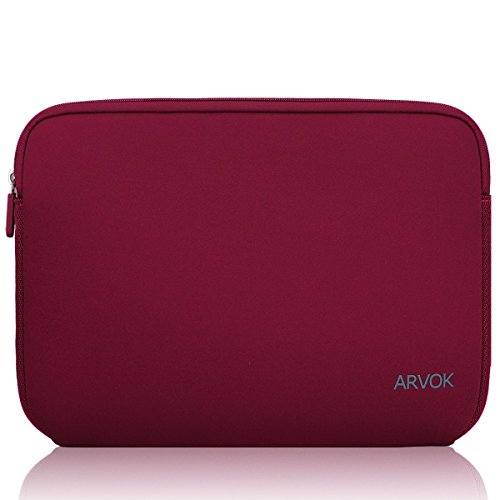 0747380502884 - ARVOK 17 17.3 INCH WATER-RESISTANT NEOPRENE LAPTOP SLEEVE/NOTEBOOK COMPUTER POCKET CASE/TABLET BRIEFCASE CARRYING BAG/POUCH SKIN COVER FOR ACER/ASUS/DELL/FUJITSU/LENOVO/HP/SAMSUNG/SONY(WINE RED)
