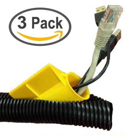 0747565943761 - 3 PACK - LARGE SPLIT WIRE CABLE LOOM INSERTION INSTALLATION TOOLS - BUNDLES FROM 1/2” TO 1” - ELECTRIDUCT