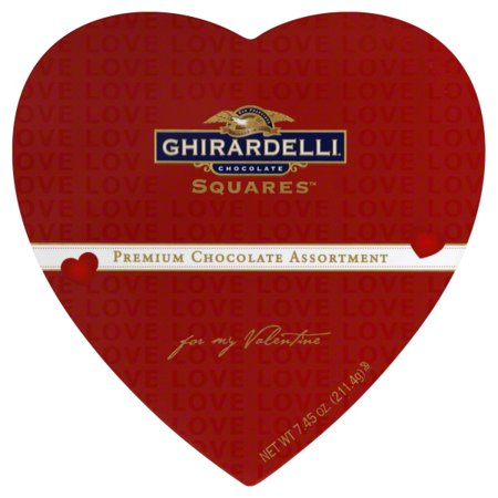 0747599309021 - VALENTINE'S CHOCOLATE SQUARES PREMIUM CHOCOLATE ASSORTMENT HEART BOX