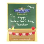 0747599313820 - GHIRARDELLI | GHIRARDELLI VALENTINE'S CHOCOLATE SQUARES, TEACHER'S CHALKBOARD GIFT, 3.72-OUNCE CHALKBOARD GIFT BOX