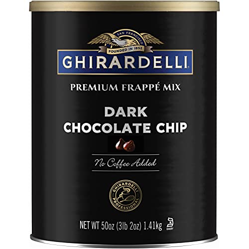 0747599416965 - GHIRARDELLI DARK CHOCOLATE CHIP FRAPPÉ MIX, 3.12 LB CAN