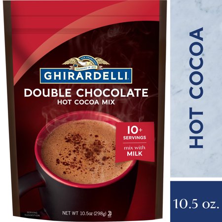 0747599616990 - GHIRARDELLI HOT CHOCOLATE POUCH, DOUBLE CHOCOLATE, 10.5 OUNCE