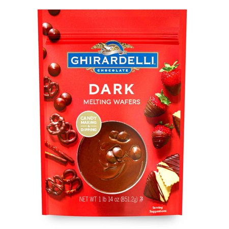 0747599625305 - GHIRARDELLI CHOCOLATE MELTING WAFERS (FOR CANDY MAKING AND DIPPING), 1 POUND 14 OUNCE BAG (DARK CHOCOLATE)