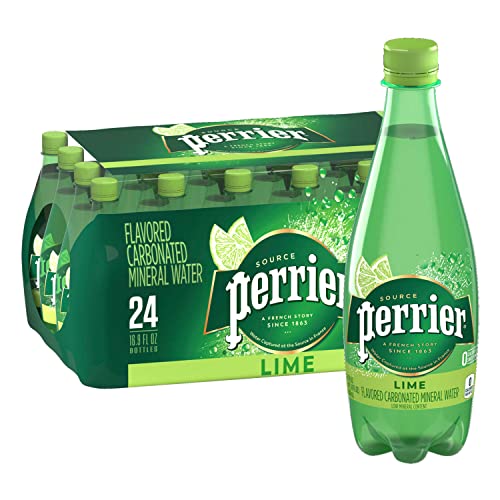 0074780439978 - PERRIER LIME FLAVORED CARBONATED MINERAL WATER, 16.9 FL OZ (24 PACK) PLASTIC BOTTLES
