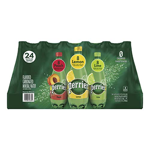 0074780447829 - PERRIER CARBONATED MINERAL WATER, ASSORTED FLAVORS, 16.9 FL. OZ. PLASTIC BOTTLES (24 PACK)