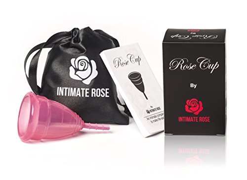 0747865499005 - ROSE CUP: EFFECTIVE, COMFORTABLE, CONVENIENT MENSTRUAL CUP BODY-SAFE SILICONE - USE THIS SOFT FEMININE CUP FOR 12 HOURS ON YOUR MENSTRUATION PERIOD - REUSABLE TAMPON & PAD ALTERNATIVE FOR EVERY DIVA