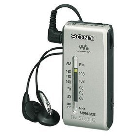 0074820082508 - SONY SRF-S84 FM/AM SUPER COMPACT RADIO WALKMAN WITH SONY MDR FONTOPIA EAR-BUD (SILVER)