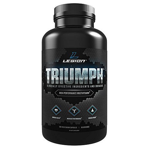 0748252613608 - LEGION TRIUMPH - DAILY MULTIVITAMIN FOR WOMEN AND MEN, BEST WORKOUT MULTIVITAMIN, ALL-IN-ONE BODYBUILDING MULTIVITAMIN WITH MINERALS, ENERGY MULTIVITAMIN THAT REALLY WORKS - 30 SERVINGS, 240 CAPSULES