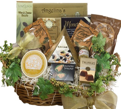 0748252711403 - ART OF APPRECIATION GIFT BASKETS SAVORY SOPHISTICATED GOURMET FOOD GIFT BASKET WITH CAVIAR, LARGE
