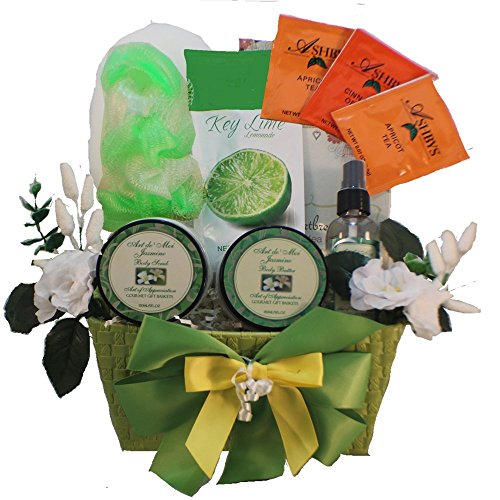 0748252840233 - ART OF APPRECIATION GIFT BASKETS TRANQUIL DELIGHTS SPA BATH AND BODY SET WITH JASMINE TEA
