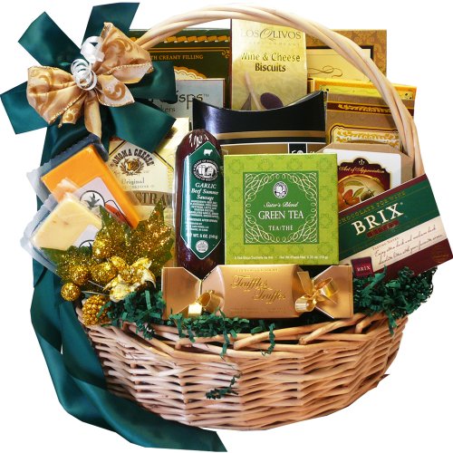 0748252893208 - ART OF APPRECIATION GIFT BASKETS WELL STOCKED GOURMET BASKET WITH SMOKED SALMON