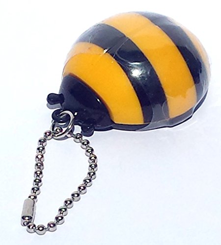0748347959109 - GIFTCRAFT LIP BALM WITH CHAIN ~ BUMBLE BEE