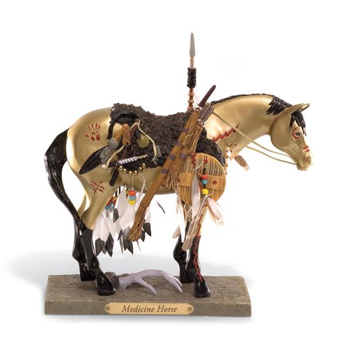 0748787015496 - TRAIL OF PAINTED PONIES MEDICINE HORSE PONY FIGURINE 7-1/2-INCH