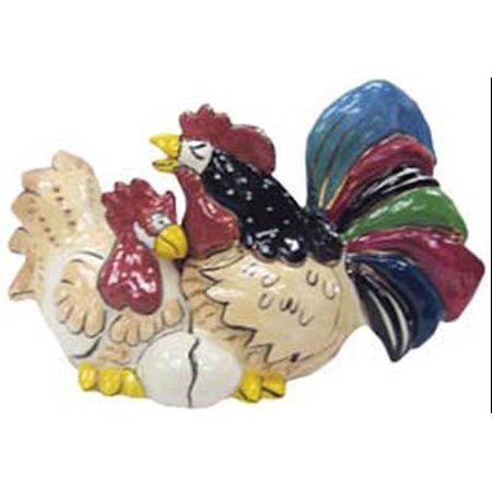 0748787154393 - WHICH CAME FIRST ROOSTER HEN SALT & PEPPER SHAKERS S/P