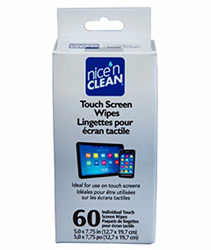 0074887643506 - NICE 'N CLEAN TOUCHSCREEN WIPES, 60 COUNT