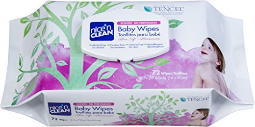 0074887649904 - NICE 'N CLEAN BABY WIPES, SCENTED, 72 COUNT