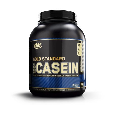 0748927024289 - 100% GOLD STANDARD CASEIN PROTEIN COOKIES AND CREAM 4 LB