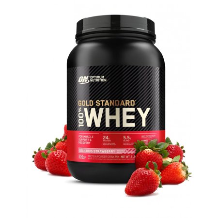 0748927028645 - 100% WHEY GOLD STANDARD DELICIOUS STRAWBERRY 2.07 LB
