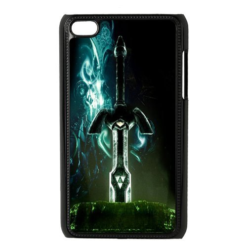0074928022260 - THE LEGEND OF ZELDA IPOD TOUCH 4 CASE - MOOMOO PROTECTIVE HARD BLACK/WHITE CASE - RETAIL PACKING