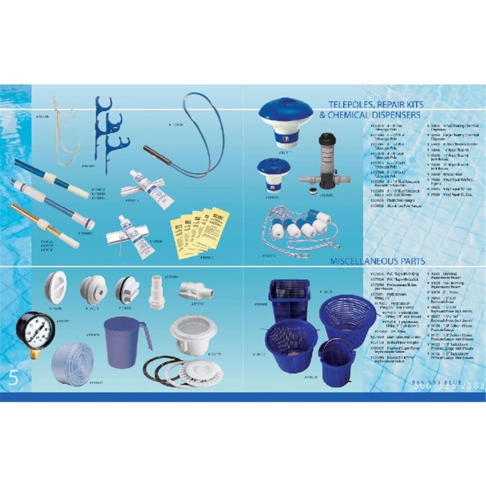 0074931975430 - OCEAN BLUE WATER PRODUCTS 101005 PLASTIC POLE HANGERS