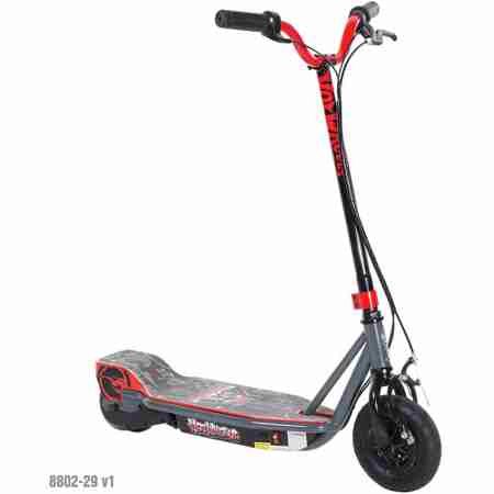 0749357141591 - HOT WHEELS BOYS' 24V STEP UP SCOOTER, BLACK - CHILDREN'S BICYCLE - SCOOTER - ELECTRIC - FEATURES CLASSIC HOT WHEELS GRAPHICS AND COLORS