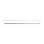 0749507003496 - BOARDWALK | BOARDWALK 2051S 10.25&QUOT; LENGTH, WHITE AND RED STRIPE WRAPPED JUMBO STRAW (CASE OF 2000)