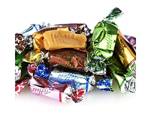 0749666829661 - FANCY ASSORTED FLAVOR TOFFEE, WRAPPED, 2 POUNDS