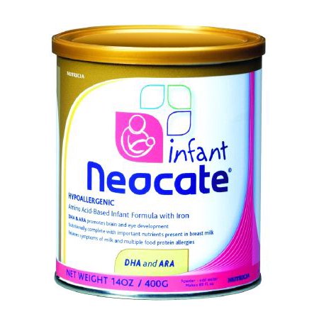 0749735125953 - NEOCATE INFANT FORMULA POWDER WITH DHA AND ARA FOR INFANT DEVELOP PACK 4 CASE 4 X 400GMS