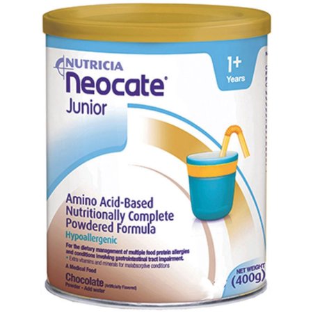 0749735126905 - NEOCATE JUNIOR, CHOCOLATE, 14.1 OZ / 400 G (CASE OF 4 CANS)