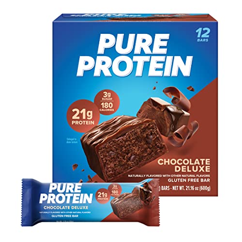 0749826138855 - PURE PROTEIN BARS, HIGH PROTEIN GLUTEN FREE BAR, CHOCOLATE DELUXE, 1.76 OZ BARS, 12 CT