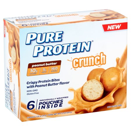 0749826650340 - PURE PROTEIN CRUNCH PEANUT BUTTER PROTEIN BITES, 1.2 OZ, 6 COUNT