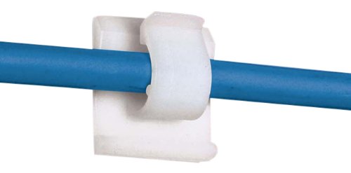 0074983588787 - PANDUIT ACC19-AT-C ADHESIVE BACKED CORD CLIP, NYLON 6.6, ACRYLIC ADHESIVE TYPE, NATURAL, 0.19 MAX BUNDLE DIAMETER, 0.25 HEIGHT, 0.62 WIDTH, 0.75 LENGTH (PACK OF 100)