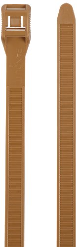 0074983653737 - PANDUIT IT9115-CUV18 IN-LINE CABLE TIE, WEATHER RESISTANT NYLON 6.6, UV TAN, 124 MIN TENSILE STRENGTH, 4.53 MAX BUNDLE DIAMETER, 0.065 THICKNESS, 0.350 WIDTH, 15.3 LENGTH (PACK OF 100)