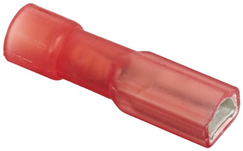 0074983734344 - PANDUIT DMNF1-288FIB-C FEMALE DISCONNECT, FULLY INSULATED NYLON, FUNNEL ENTRY, METRIC, 0.5 - 1.0MM WIRE RANGE, RED, 2.8 X 0.8MM TAB SIZE, 3.05MM MAX INSULATION, 4.8MM WIDTH, 4.1MM HEIGHT, 18MM LENGTH (PACK OF 100)