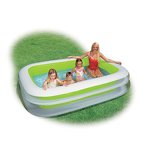0749933395813 - BLOW UP POOL. THIS ABOVE GROUND INFLATABLE SWIMMING POOL IS AWESOME FOR FAMILY, ADULTS AND KIDS TO HAVE OUTDOOR WATER FUN WITH TOYS AND FLOATS. LIGHT AND PORTABLE.