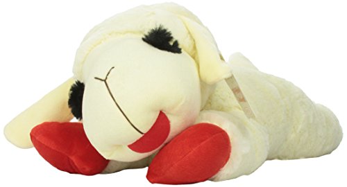 0074994507401 - MULTIPET'S OFFICIALLY LICENSED LAMB CHOP JUMBO WHITE PLUSH DOG TOY, 24-INCH