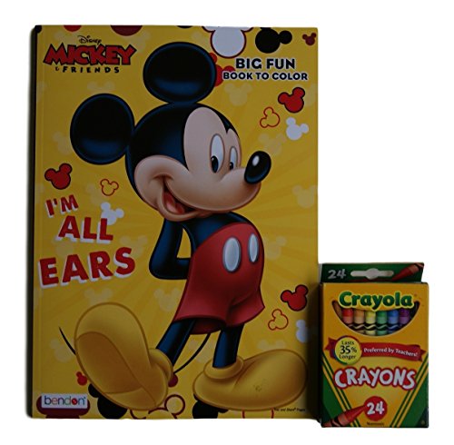 0749995283325 - MICKEY AND FRIENDS ''I'M ALL EARS'' BIG FUN BOOK TO COLOR WITH CRAYOLA CRAYONS