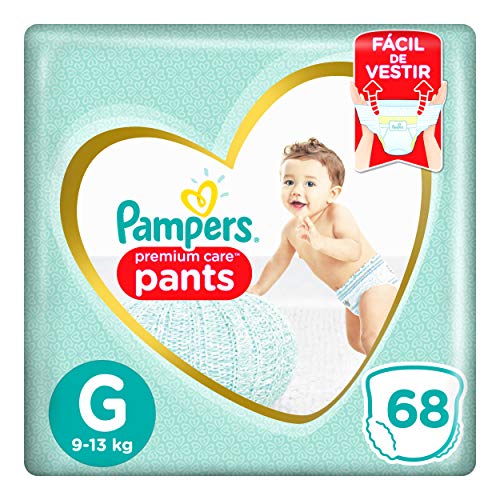 7500435145985 - FRALDA DESCARTÁVEL INFANTIL PANTS PAMPERS PREMIUM CARE G PACOTE 68 UNIDADES
